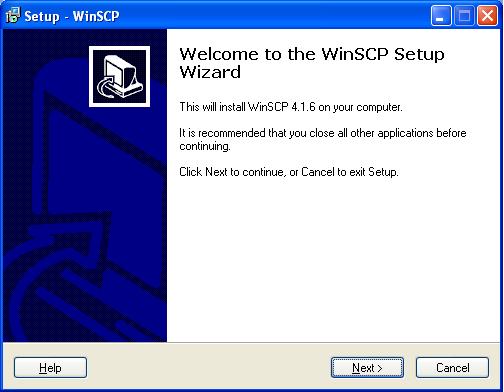 Instalacja programu klienta FTP WinSCP